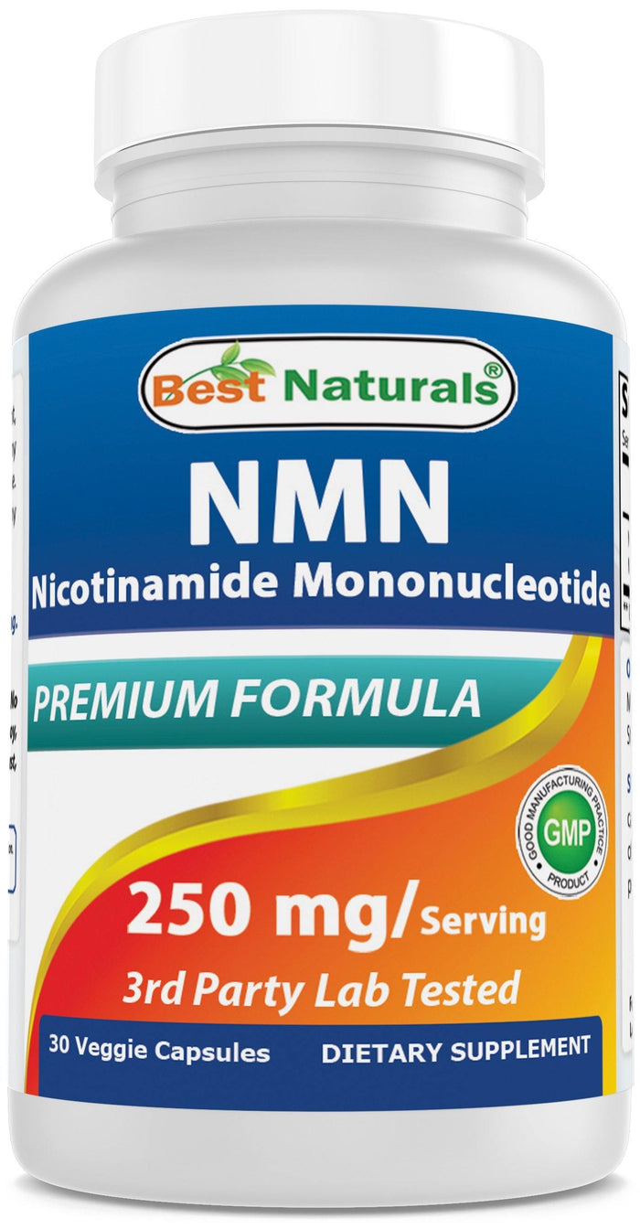 Best Naturals NMN Supplements 250 mg/Serving 30 Vegetarian Capsules
