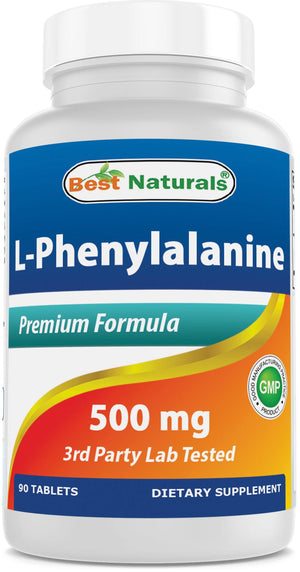 Best Naturals L-Phenylalanine 500 mg 90 Tablets - shopbestnaturals.com
