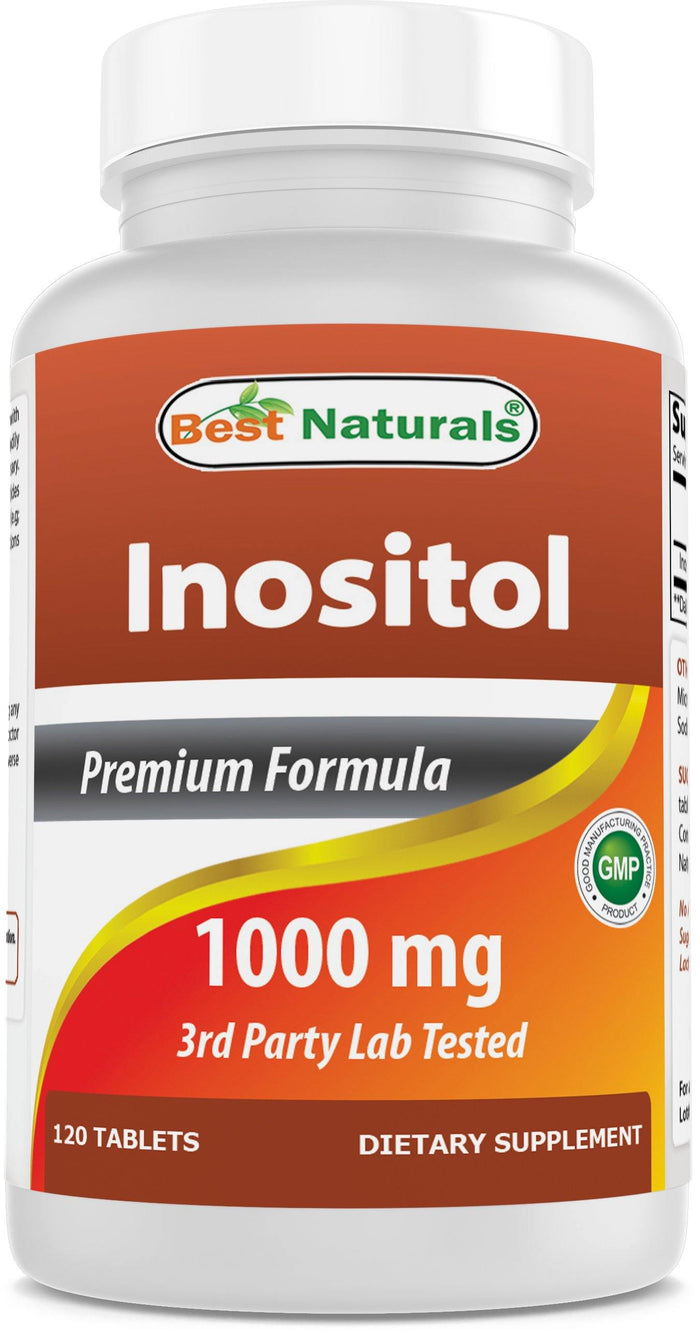 Best Naturals Inositol 1000 mg 120 Tablets
