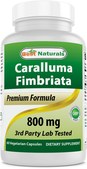 Best Naturals Caralluma Fimbriata 800 mg Serving 60 Vegetarian Capsules - shopbestnaturals.com