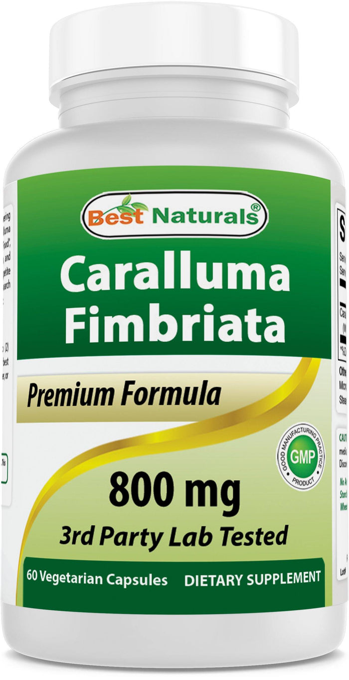 Best Naturals Caralluma Fimbriata 800 mg Serving 60 Vegetarian Capsules