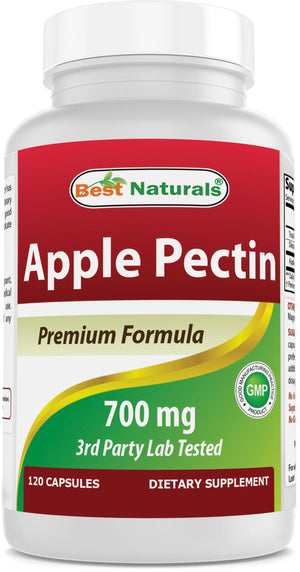 Best Naturals Apple Pectin 700 mg 120 Capsules - shopbestnaturals.com