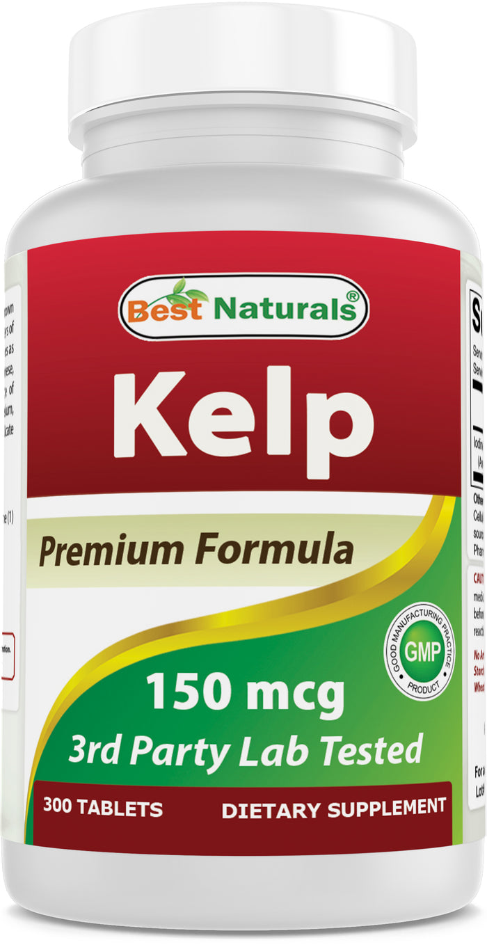Best Naturals Kelp 150 mcg 300 Tablets