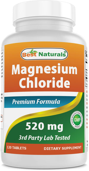 Best Naturals Magnesium Chloride 520 mg 120 Tablets - shopbestnaturals.com