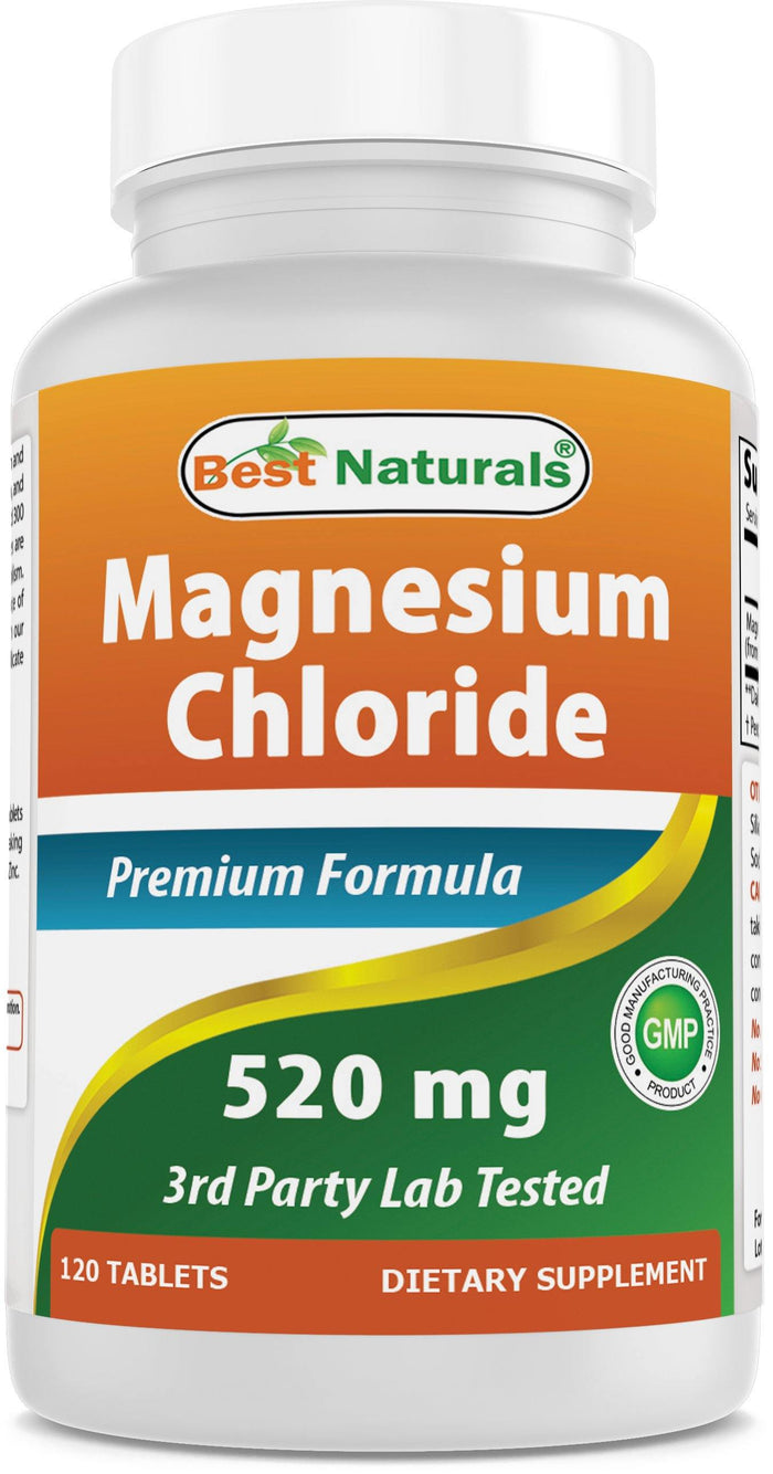 Best Naturals Magnesium Chloride 520 mg 120 Tablets