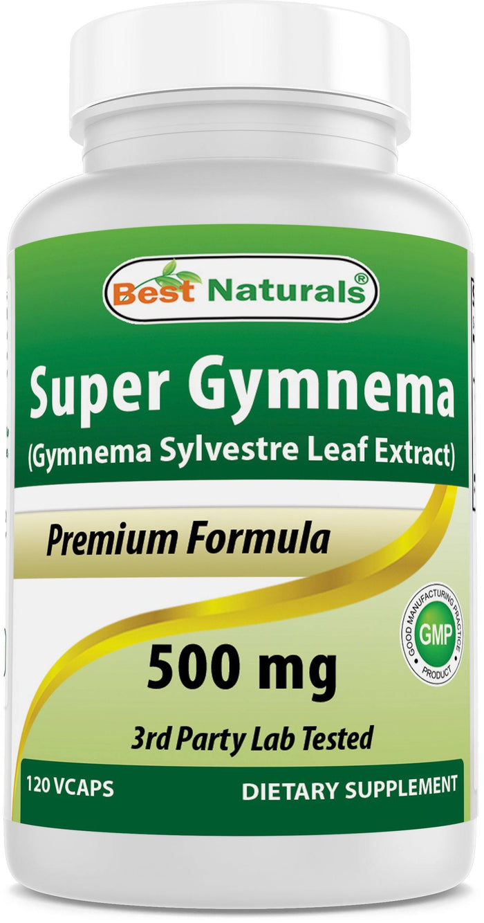 Best Naturals Super Gymnema Sylvestre 500 mg 120 Vegetarian Capsules