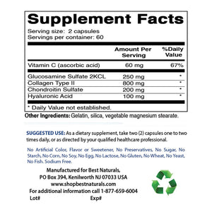 Best Naturals Hyaluronic acid 100 mg 120 Capsules - shopbestnaturals.com