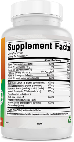 Best Naturals Uric Acid Cleanse Vitamins for Men and Women - 90 Veggie Capsules - shopbestnaturals.com