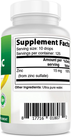 Best Naturals Ionic Liquid Zinc - Immune Support - High Bioavailability - Glass Bottles 2 OZ (60ml) - shopbestnaturals.com