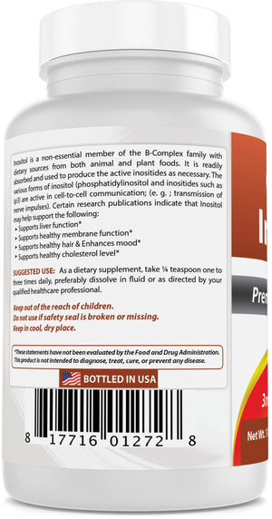 Best Naturals Inositol Powder 1 lb - shopbestnaturals.com