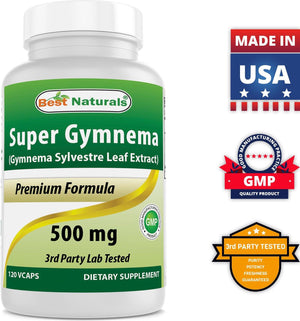 Best Naturals Gymnema Sylvestre 500 mg 120 Capsules - shopbestnaturals.com