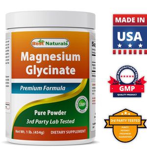 Best Naturals Magnesium Glycinate Powder - 1 Pound - shopbestnaturals.com
