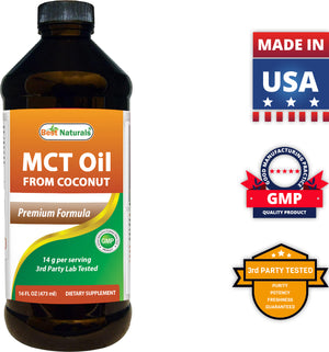 Best Naturals MCT Oil 16 FL Oz (473 ml)