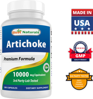 Best Naturals Artichoke 500 mg 180 Capsules