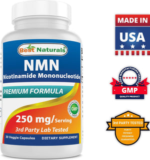 Best Naturals NMN Supplements 30 Veggie Capsules - shopbestnaturals.com