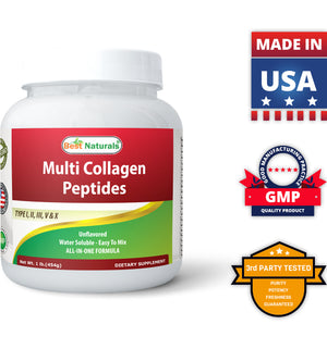 Best Naturals Multi Collagen Peptide Powder 1 Pound