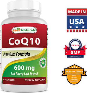 Best Naturals CoQ10 600 mg 60 Capsules