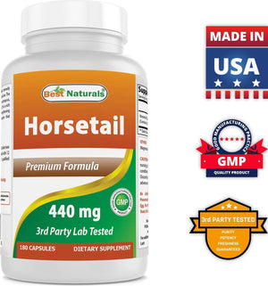 Best Naturals Horsetail 440 mg 180 Capsules - shopbestnaturals.com