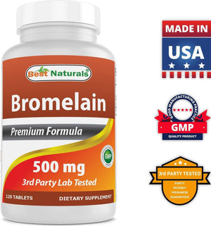 Best Naturals Bromelain 500 mg 120 Tablets - shopbestnaturals.com