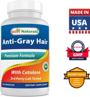Best Naturals Anti-gray Hair formula 60 capsules - shopbestnaturals.com